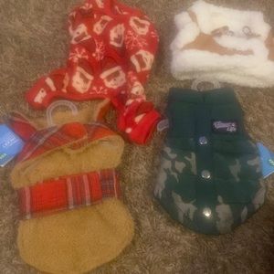 Lot of dog clothes